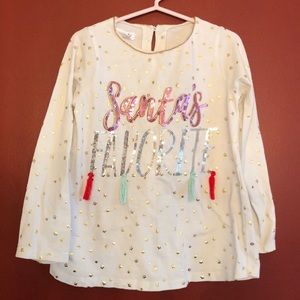 Mud pie Girls size 4T/5T Sparkle Holiday Top
